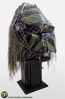 Project Lupus Exotica Predator image 1 cardboard paper and acrylic resin helmet type Predator